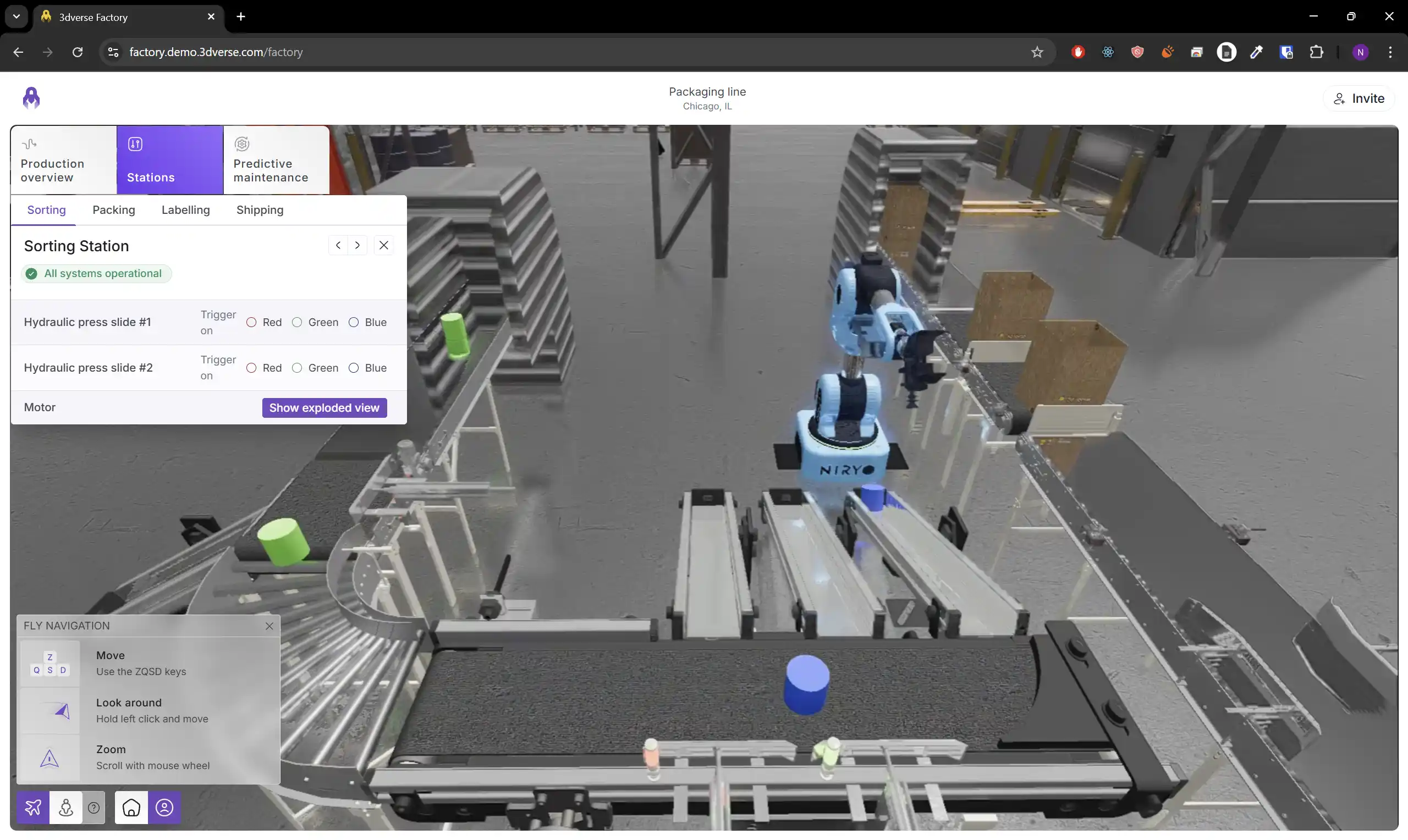 The final 3dverse web application.