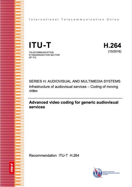 ITU-T Rec. H.264 (08/2010) Advanced video coding for generic audiovisual services