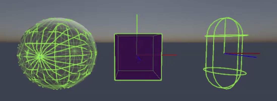 sphere, box and capsule are valid physics bodies