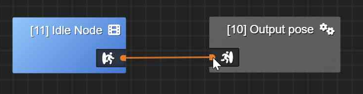 Drag and drop it on the input (you must be precise to drop it on the input pin, i.e. the little coloured circle).