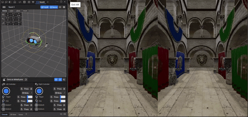 Spaces are now filled with the overscan buffer.