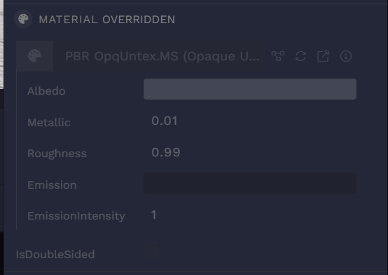 The component is now deleted but will appear as blacked out. You can always restore it by clicking <q>Discard override</q>.